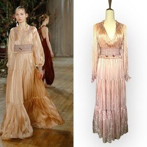 Ulla Johnson x Barneys Runway Silk Maxi Dress Dusty Rose | Exclusive Collection